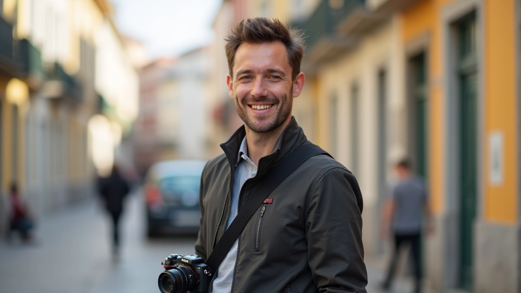 Fotógrafa especializada em street photography, portrait de peito para cima